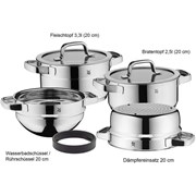 Hiển thị chi tiết cho Bộ nồi WMF Compact Cuisine 4 0798046380 Ảnh của Bộ nồi WMF Compact Cuisine 4 0798046380